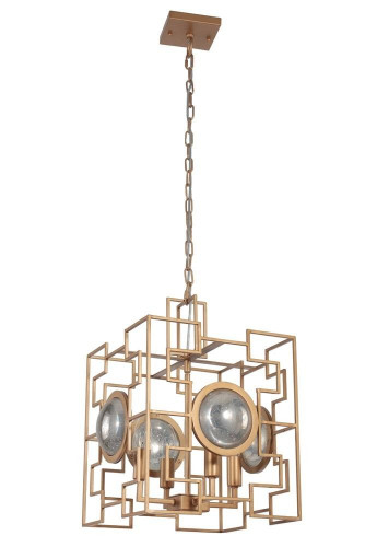 подвесная люстра crystal lux cuento sp4 gold в Нижнекамске