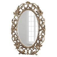 овальное зеркало настенное серебро гойя florentine silver в Нижнекамске