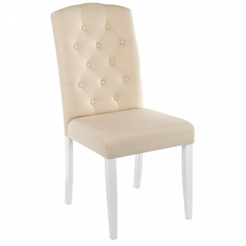 стул деревянный menson white / fabric сream в Нижнекамске