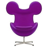 кресло egg mickey фиолетовое в Нижнекамске