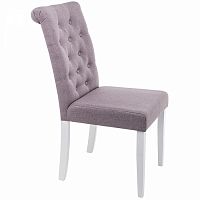 стул деревянный amelia white / fabric fog в Нижнекамске